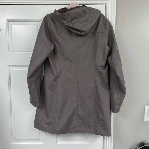 Eddie Bauer Weather Edge Rain Jacket Women's Hooded - Brown - Picture 9 of 11